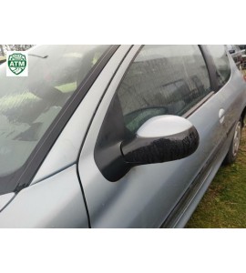 Seitenspiegel links Peugeot 206 Farbcode EYLC Gris Iceland Metallic Grau