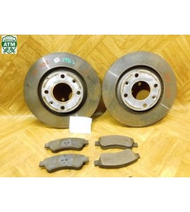 Bremsscheibe x 2 Stück Bremsbeläge Set Peugeot 207 vorne 4246W7 424983
