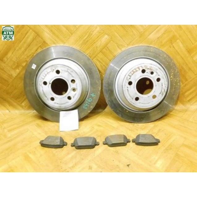 Bremsscheibe 2 Stück Bremsbeläge Set Ford Galaxy 3 hinten 1379931 6G912A315BA