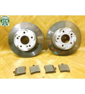 Bremsscheibe x 2 Stück Bremsbeläge Set Mercedes Benz C-Klasse W203 A2034230412