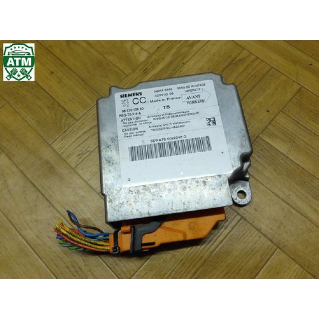 Airbagsteuergerät Steuergerät Peugeot 307CC Siemens 9652013880