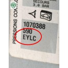 Heckklappe Peugeot 206 3 türig Farbcode EYLC Gris Iceland Metallic Grau