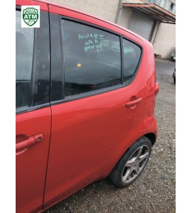 Tür Opel Agila B hinten links Farbe Rot mechanischer Fensterheber