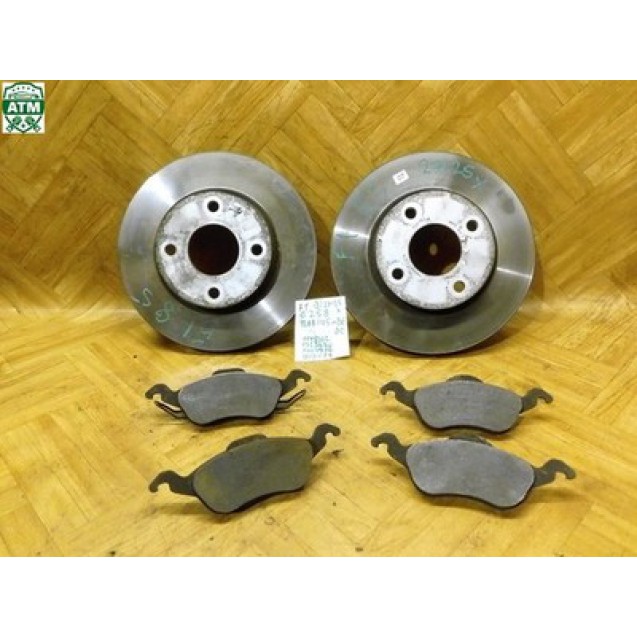 Bremsscheibe x 2 Stück Bremsbeläge Ford Focus 1 vorne 98AB1125BE