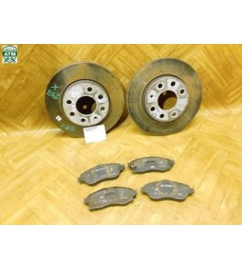 Bremsscheibe 2 Stück Bremsbeläge Set Opel Corsa C vorne 9195985