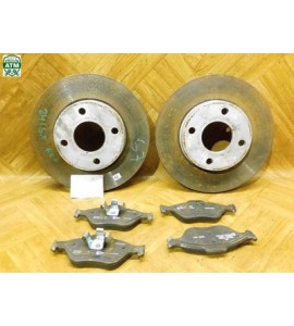 Bremsscheibe 2 Stück Bremsbeläge Set Ford Fiesta 6 VI 8V511125AA 1546835