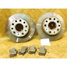 Bremsscheibe x 2 Stück Bremsbeläge Set VW Golf 5 V 5 türig hinten 1K0615601AB