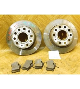 Bremsscheibe x 2 Stück Bremsbeläge Set VW Golf 5 V 5 türig hinten 1K0615601AB