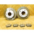 Bremsscheibe x 2 Stück Bremsbeläge Set Mitsubishi Colt hinten 4605A076