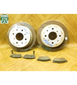Bremsscheibe x 2 Stück Bremsbeläge Set hinten Honda Jazz 42510SELT50