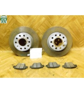Bremsscheiben x 2 Stück Bremsbeläge Set hinten Skoda Octavia 2 II 1K0615601AA