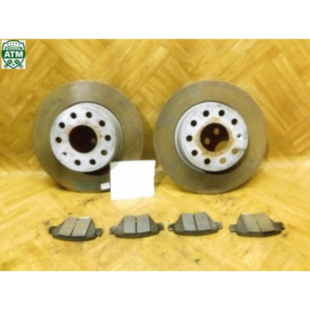 Bremsscheiben x 2 Stück Bremsbeläge Set hinten Skoda Octavia 2 II 1K0615601AA