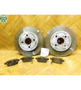 Bremsscheiben x 2 Stück Bremsbeläge Set hinten Toyota Yaris 2 II 42431-52080