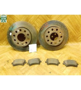 Bremsscheiben x 2 Stück Bremsbeläge Set hinten VW Golf 5 V 1K0615601AB