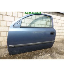 Tür links Opel Astra G 3 türig Farbe Z293 Premium Blau Premiumblau Fahrerseite