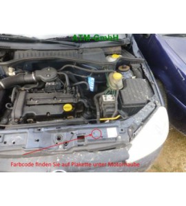 Heckklappe Opel Corsa C 5 Türer Farbcode 36U Farbe Nocturno Blau