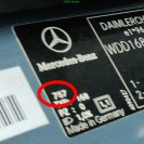 Tür hinten links Mercedes Benz A-Klasse W168 Farbcode 757 Kumulusgrau Metallic