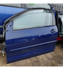 Tür VW Polo 9N3 3 türig links Farbe Blau Fahrertür elektrischer Fensterheber
