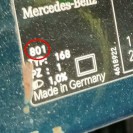 Kotflügel Mercedes Benz A Klasse W168 Farbcode 801 Mangrovengrün Grün links