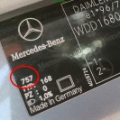 Stoßstange hinten Mercedes Benz A-Klasse W168 Farbcode 757 Kumulusgrau Metallic