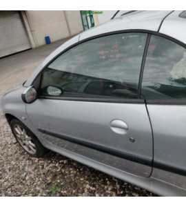 Tür Peugeot 206cc links Farbcode EYCC Farbe Grau Gris Quartz Metallic