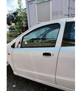 Tür vorne links Nissan Pixo Farbcode ZHJ Farbe Weiß Arctic White