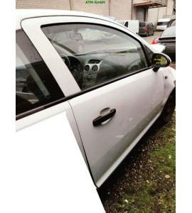 Tür rechts Opel Corsa D 3 türig Farbcode Z474 Farbe Casablanca White Weiss