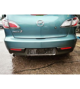 Stoßstange hinten Mazda 3 5 türig Farbcode 38L Farbe Gunmetal Blue Blau