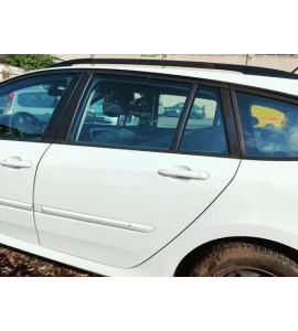 Tür hinten links Renault Laguna 3 III Farbcode DV369 Blanc Glacier Arktisweiss