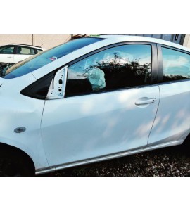 Tür vorne links Mazda 2 II 5 türig Farbe Crystall White Kristall Weiss Pearl