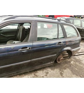 Tür hinten links BMW 3 3er E46 Farbcode 317/5 Orientblau Blau Metallic