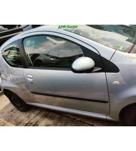 Tür vorne rechts Citroen C1 3 türig Farbcode KTB Grau Silber Silbergrau Metallic