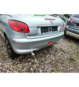 Stoßstange hinten Peugeot 206CC Farbcode EZR Gris Aluminium Metallic Grau