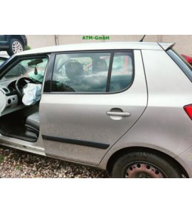Tür hinten links Skoda Fabia 2 II Farbcode 9202 Capuccino Beige Met Metallic