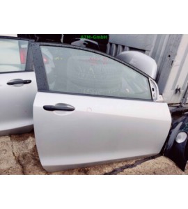 Tür vorne rechts Mazda 2 II 3 türig Farbcode 22V Grau Sunlight Silber Metallic