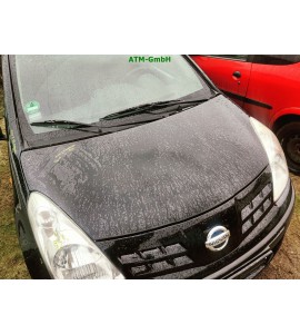 Motorhaube Nissan Pixo Farbcode ZAM Farbe Schwarz Midnight Black Pearl