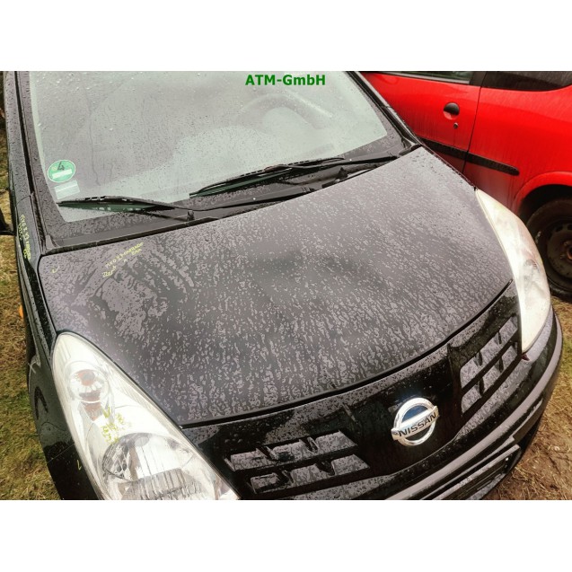 Motorhaube Nissan Pixo Farbcode ZAM Farbe Schwarz Midnight Black Pearl