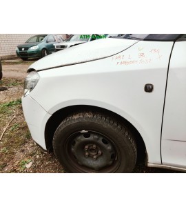 Kotflügel links Skoda Fabia 2 II Farbcode 1026 LF9E Candyweiss-Bila Candy