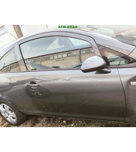 Tür vorne rechts Opel Corsa D 3 türig Farbcode Z177 Karbongrau Technical Grey