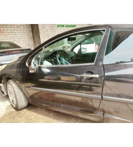 Tür vorne links Peugeot 207 3 türig Farbcode EXL Farbe Schwarz Obsidien