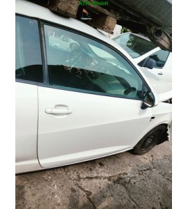 Tür vorne rechts Seat Ibiza 4 IV 3 türig Farbcode LB9A Candyweiss Beifahrertür