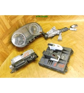 Tacho Steuergerät Zündschloss Schlüssel VW Polo 5 6R Gelaufen 103.000 KM