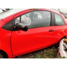 Tür vorne links Toyota Yaris 2 II 3 türig Farbcode 3P0 Vulcanrot Super Red V