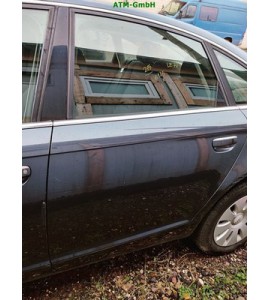 Tür hinten links Audi A6 4F2 Limousine Farbcode LZ7Q Grau Austerngrau Metallic