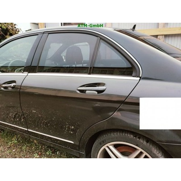 Tür hinten links Mercedes Benz C-Klasse W204 Farbcode 183 Magnetitschwarz Met