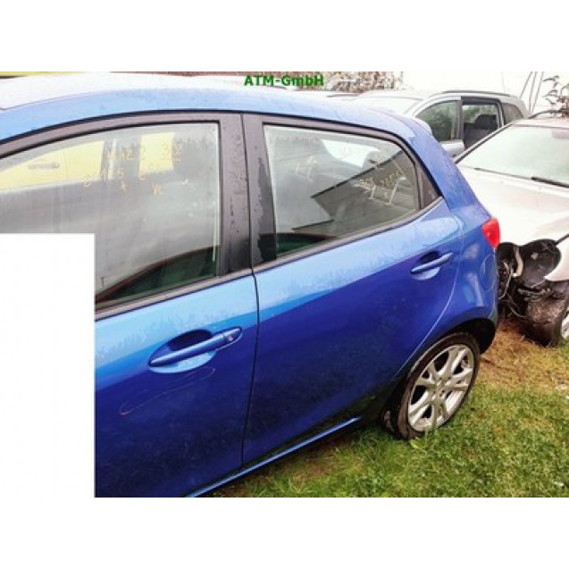 Tür hinten links Mazda 2 II 5 türig Farbe Blau
