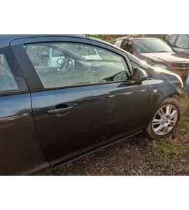 Tür rechts Opel Corsa D 3 türig Farbcode Z168 4XU Farbe Blau Metro Perl M2