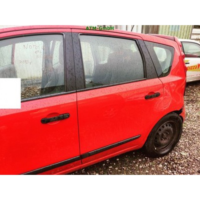 Tür hinten links Nissan Note Farbcode Z10 Farbe Red Uni Rot
