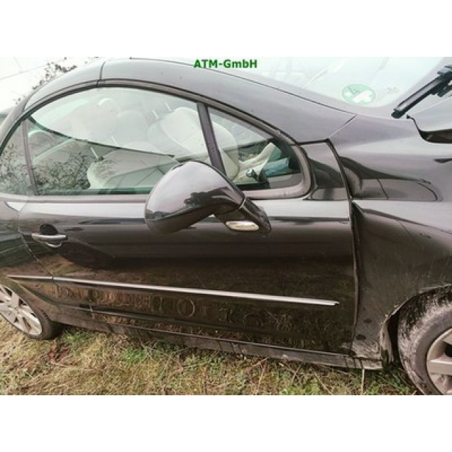 Tür rechts Peugeot 207 CC Farbcode EXL EXLB Farbe Schwarz Obsidien Metallic