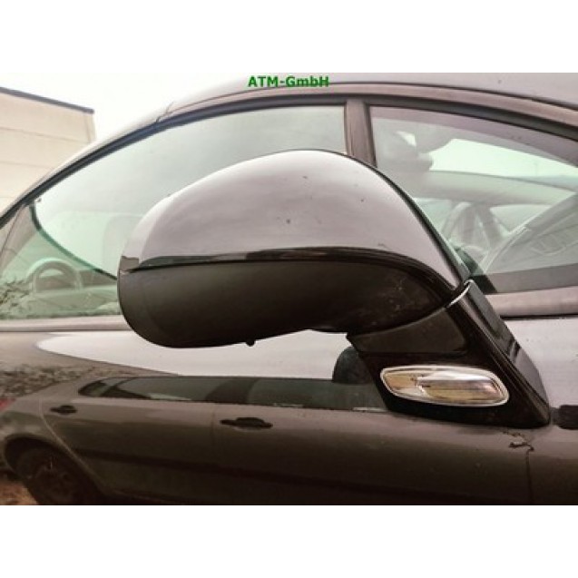 Seitenspiegel rechts Peugeot 207 CC Farbcode EXL Schwarz Obsidien Metallic
